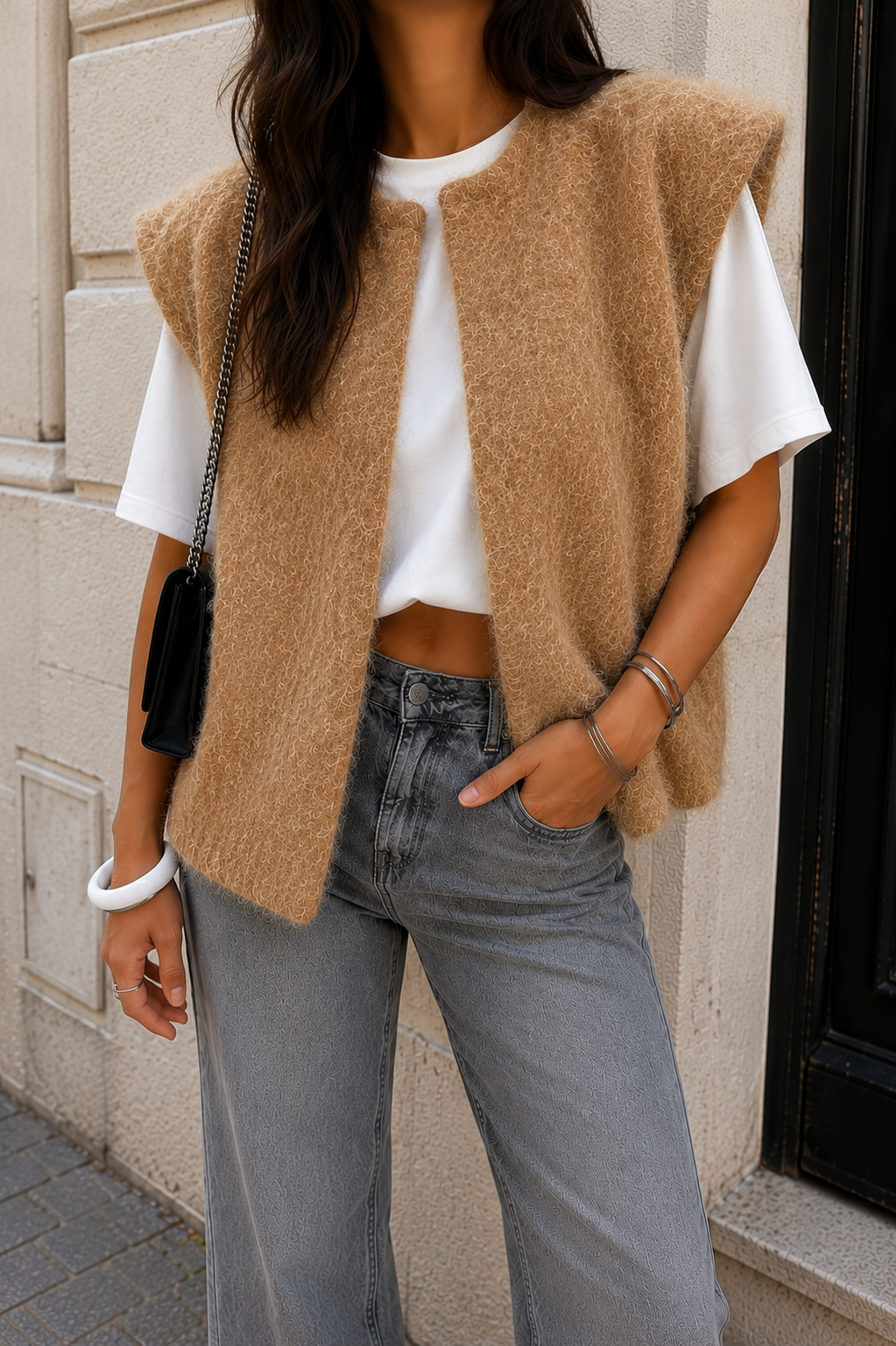 Gilet Clara - Camel