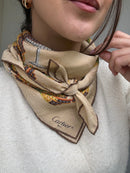 Foulard Cartier – Motifs Cygnes Et Plumes