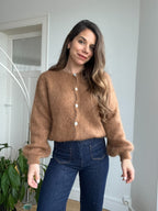Maille En Laine Bianca Camel