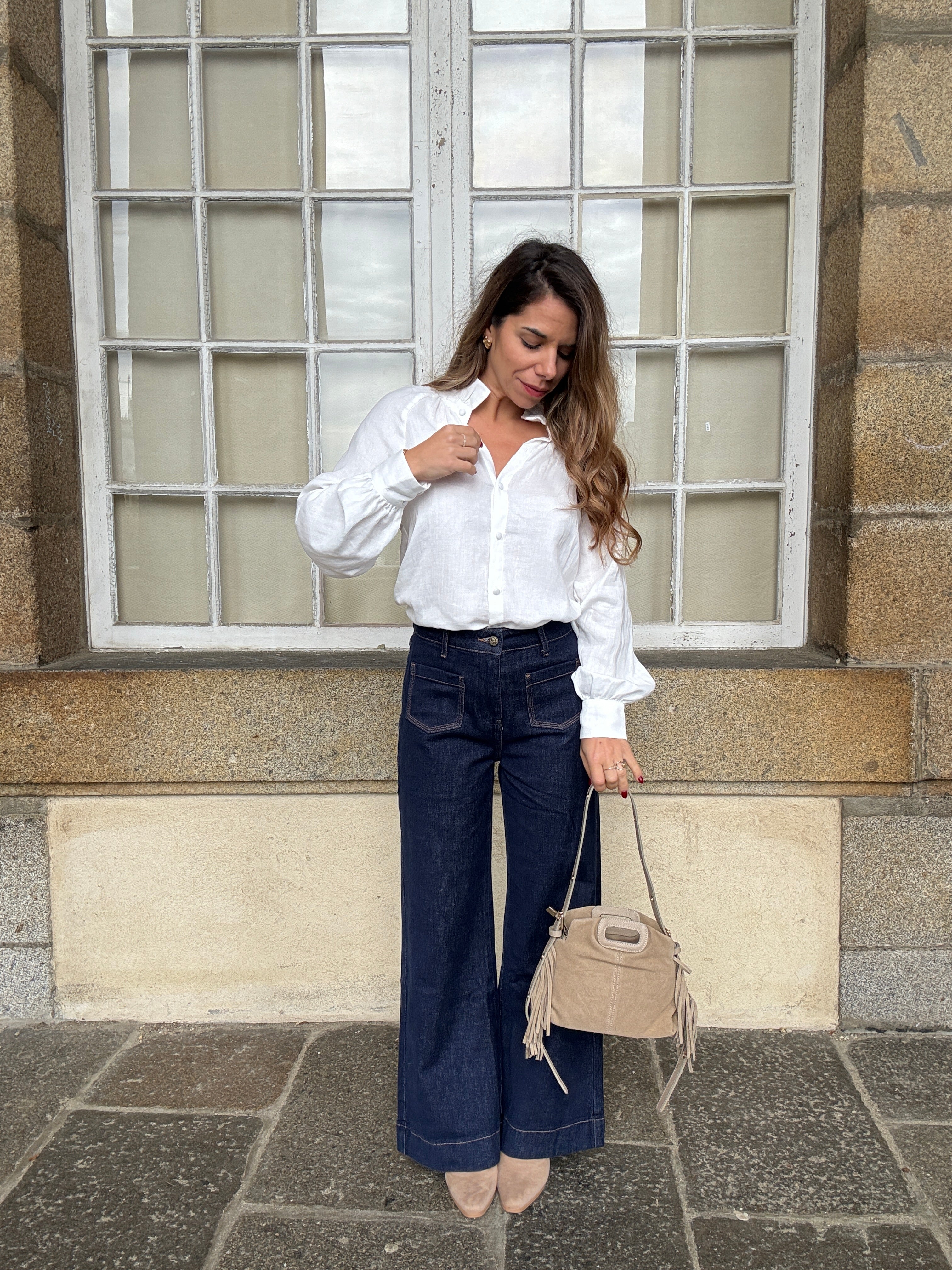 Blusa blanca Léonie