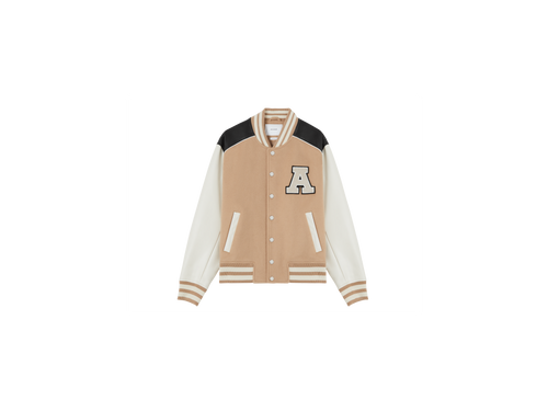 Ivy Varsity Jacket - Pale Beige - Men