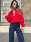 Charlie red cardigan
