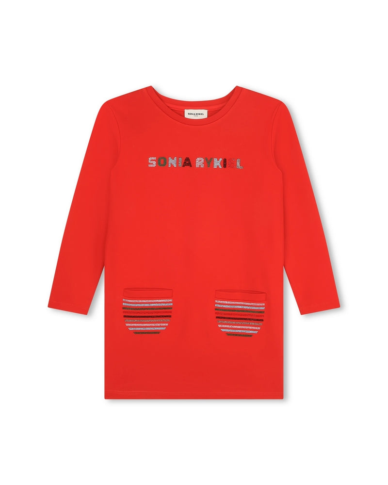 Robe Manches Longues - New Red - Fille - Sonia Rykiel