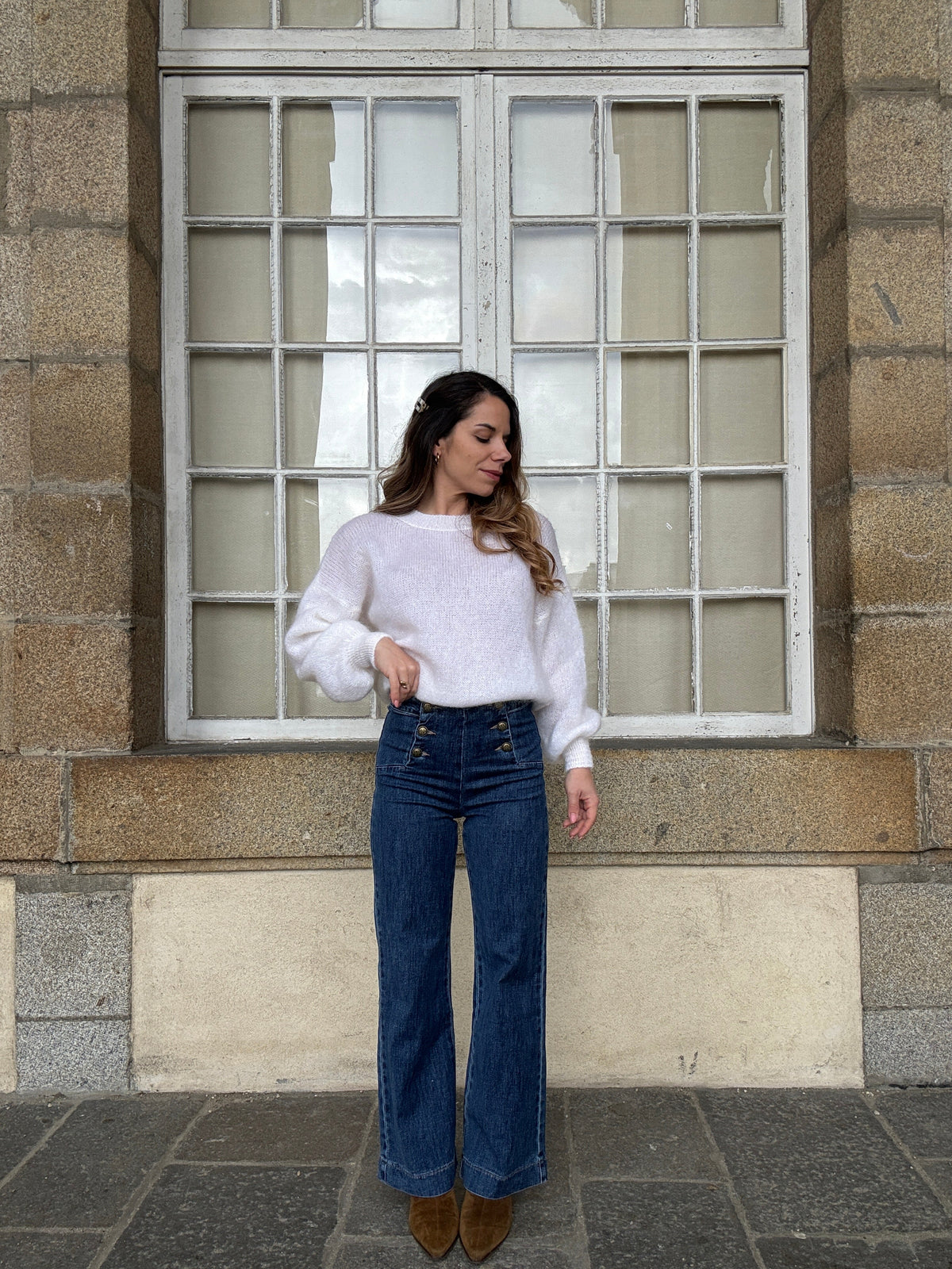 Vaqueros Victorine denim oscuro