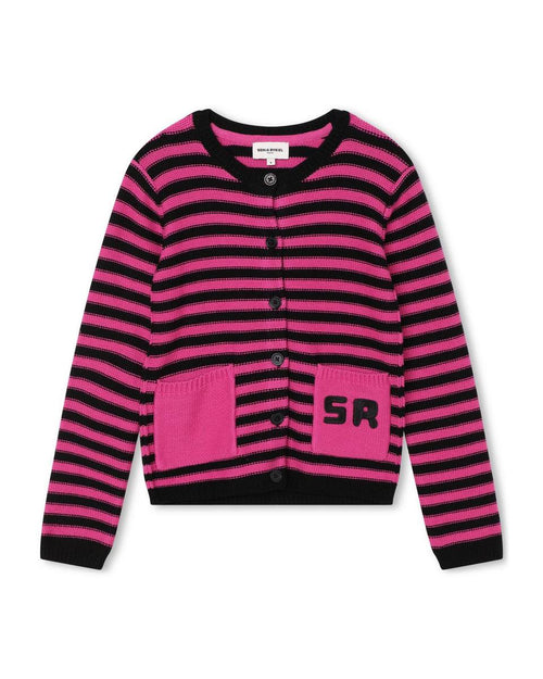 Cardigan Tricot - Rose Fuchsi - Fille - Sonia Rykiel