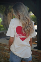 T-Shirt Cœur Jaz - Blanc