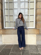 Blouse Vichy Noire Léonor