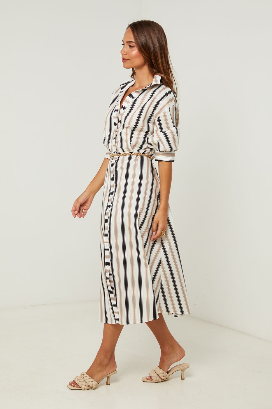 Vestido - Negro Blanco
