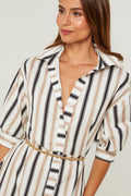 Vestido - Negro Blanco