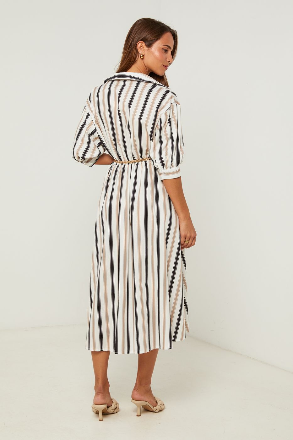 Vestido - Negro Blanco