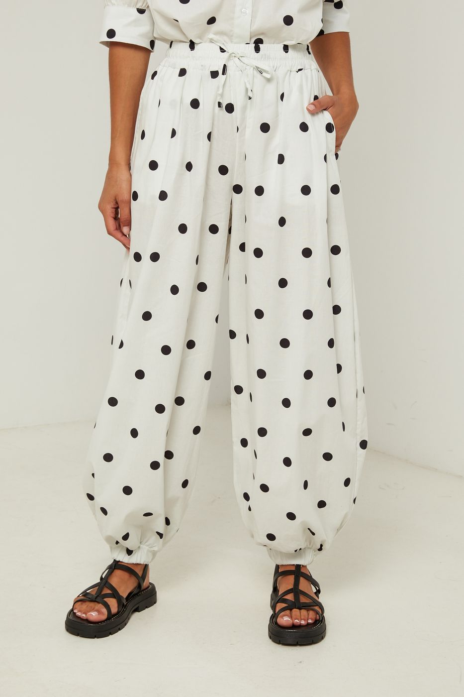Pantalon En Coton - Blanc