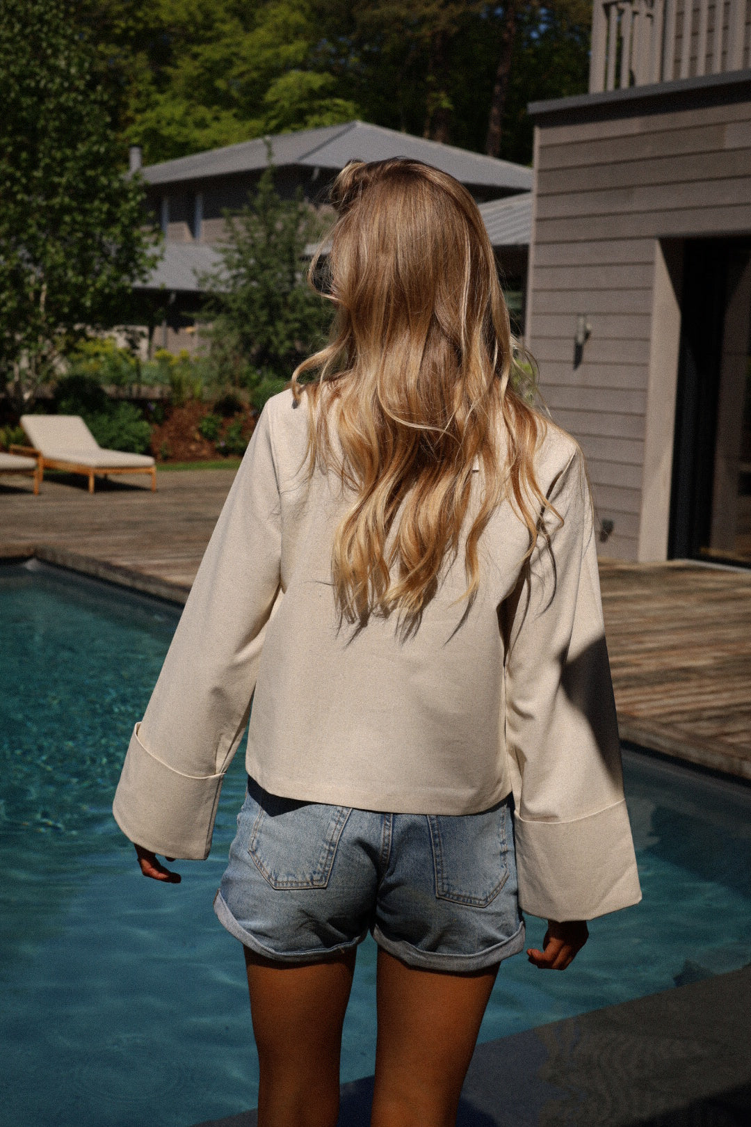Blouse À Noeuds Nouméa - Beige