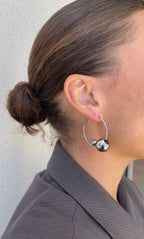 Boucles D'Oreilles Asymmetric Pearl