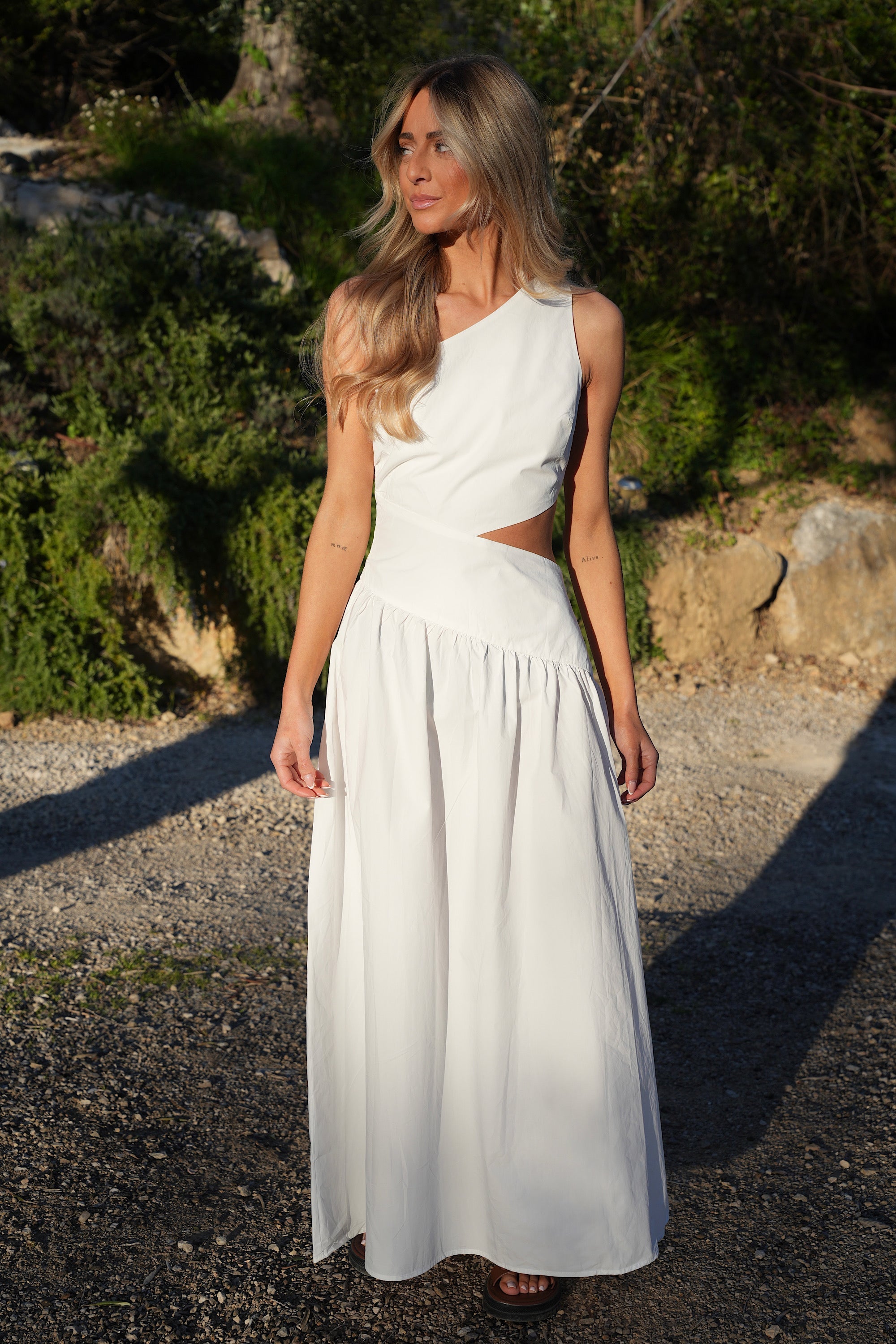 Robe Longue Émeline - Blanche