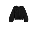 Sade Gathered Pullover - Black - Women