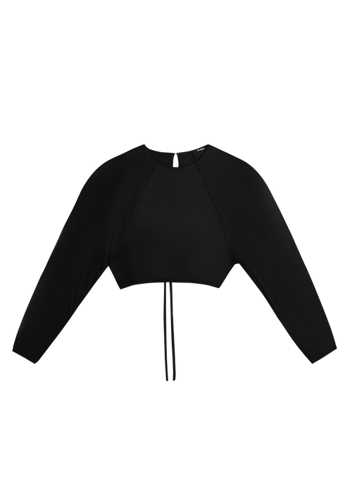 Demi Open Back Top - Black - Women