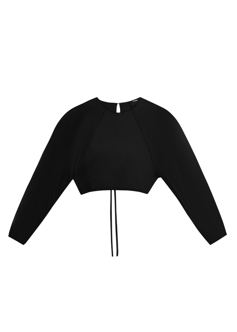 Demi Open Back Top - Black - Women