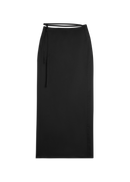 Eve Belted Skirt - Black - Women