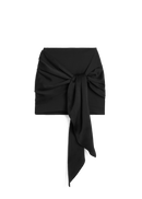 Dione Tie-Front Skirt - Black - Women