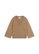 Rain V-Neck Sweater - Camel - Women