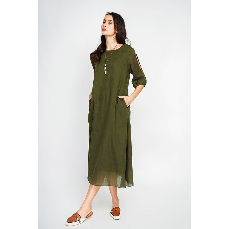 Vestido - Caqui claro