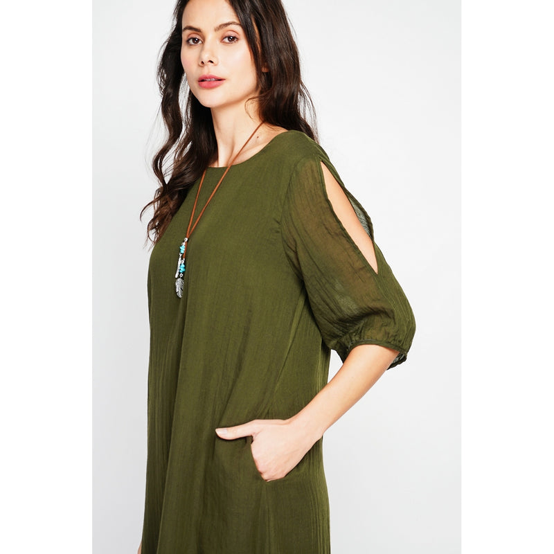 Vestido - Caqui claro