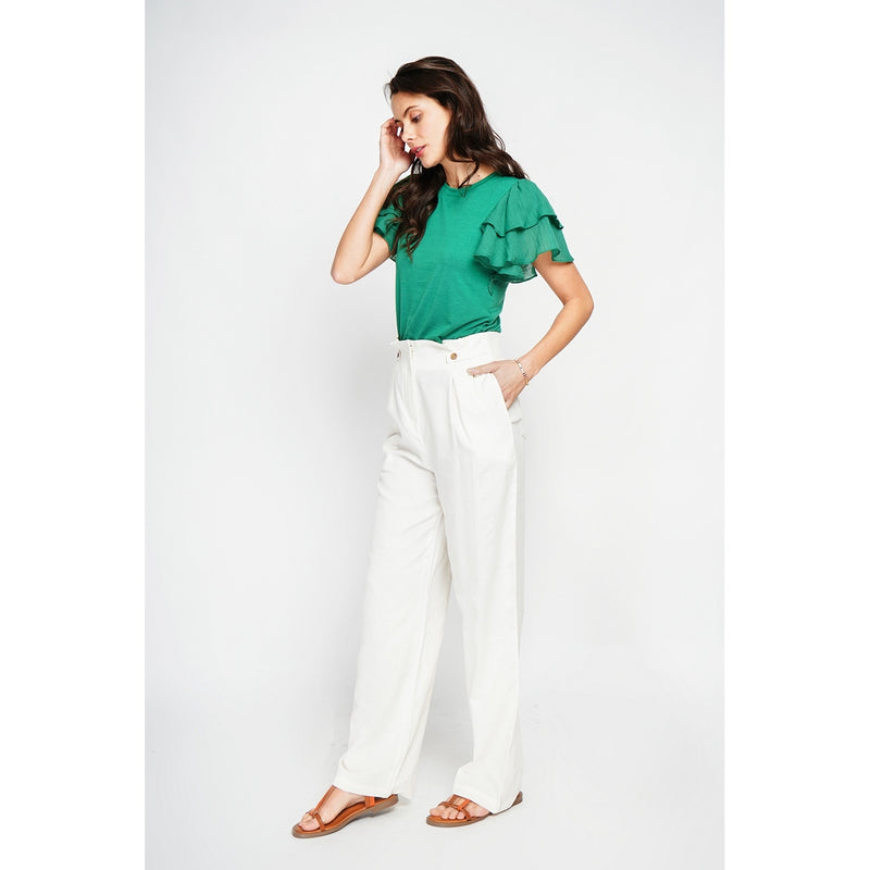 Pantalones - Blanco roto