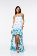 Livi Dress - Aqua Pineapple