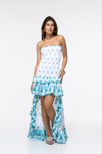 Livi Dress - Aqua Pineapple