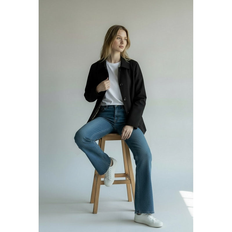 Gabardina - Negro