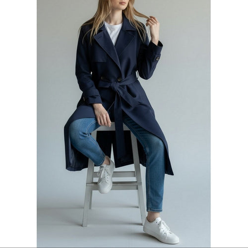 Gabardina - Azul marino