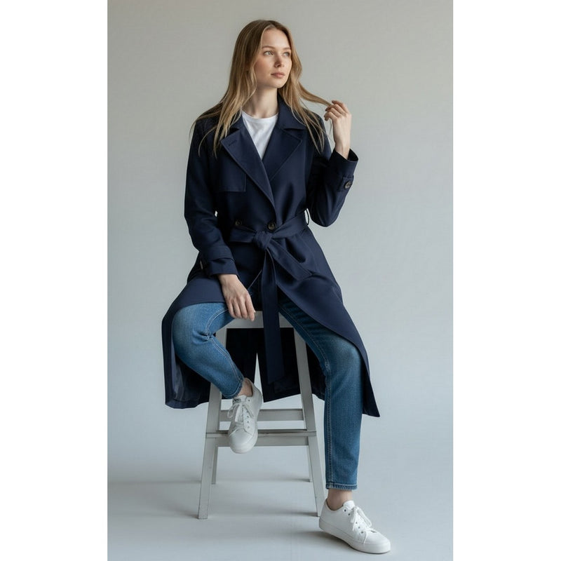 Gabardina - Azul marino