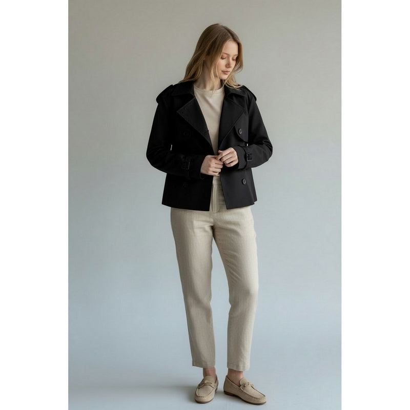Gabardina - Negro