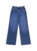 Clara Wide-Leg Jeans - Mid Blue - Women
