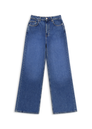 Clara Wide-Leg Jeans - Mid Blue - Women