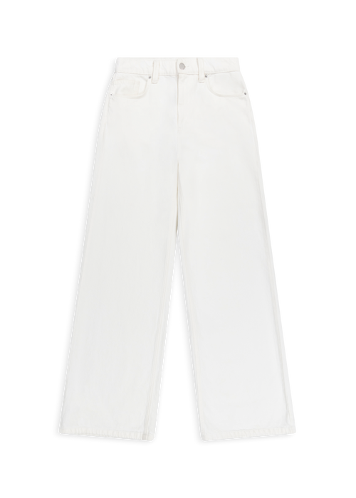 Clara Wide-Leg Jeans - White - Women