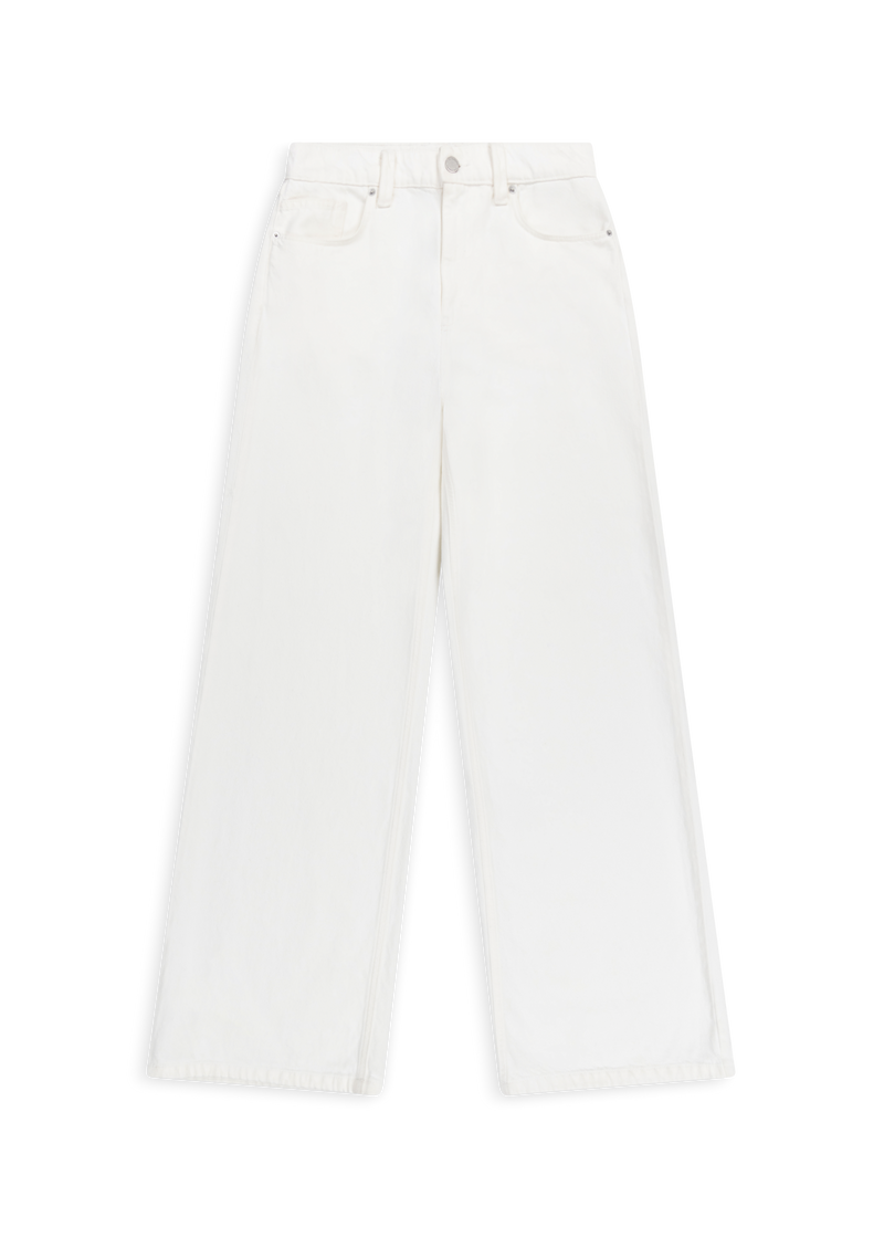 Clara Wide-Leg Jeans - White - Women