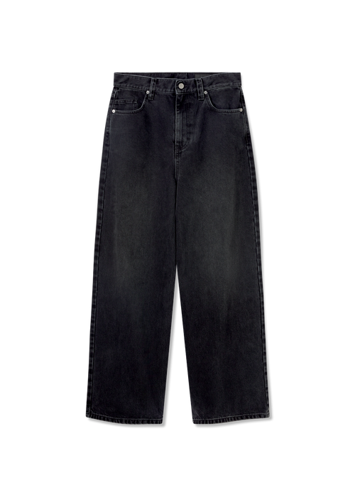 Clara Wide-Leg Jeans - Dark Grey - Women
