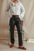 Pantalon Adam Similicuir Noir
