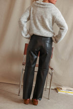 Pantalon Adam Similicuir Noir