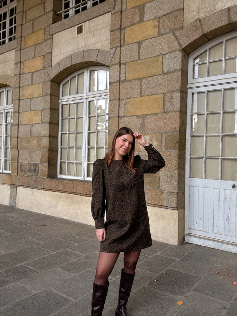 Robe Victoire Léopard