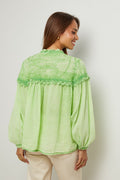 Cotton Top, Long Sleeves - Green
