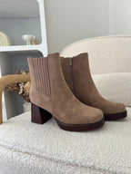 Aurore Taupe Ankle Boots