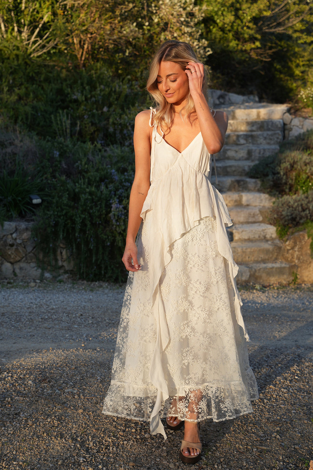 Robe Longue Rebecca - Crème