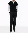 Fursac - Pull En Laine À Manches Amovibles - Noir - Homme