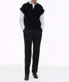 Fursac - Pull En Laine À Manches Amovibles - Noir - Homme