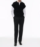 Fursac - Jersey De Lana Con Mangas Desmontables - Negro - Hombre