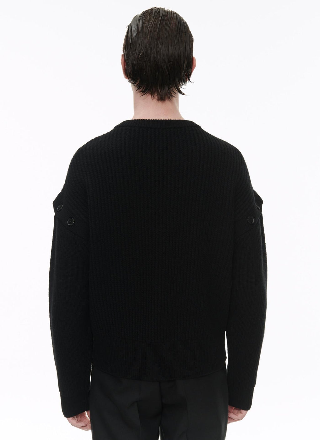 Fursac - Pull En Laine À Manches Amovibles - Noir - Homme