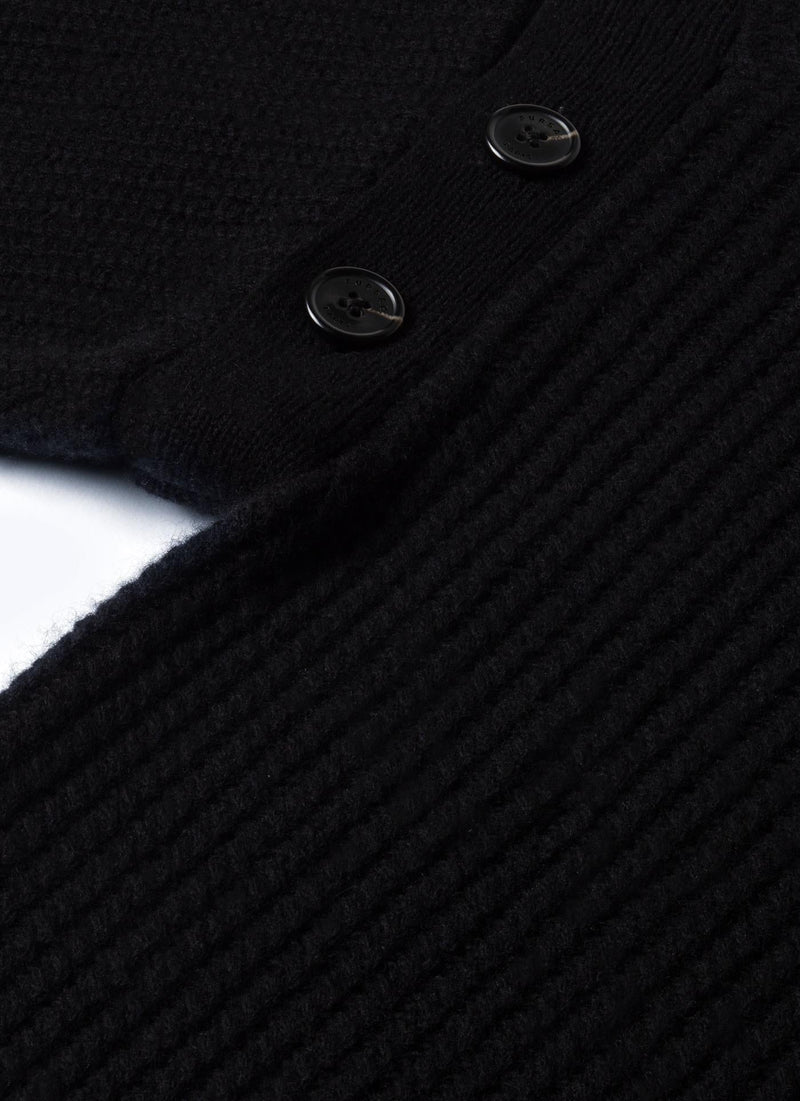 Fursac - Jersey De Lana Con Mangas Desmontables - Negro - Hombre