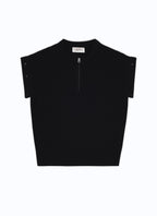 Fursac - Pull En Laine À Manches Amovibles - Noir - Homme